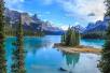 Canada Jasper Maligne Lake Spirit Island