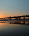 Solnedgang over Jacksonville beach