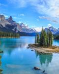 Canada Jasper Maligne Lake Spirit Island